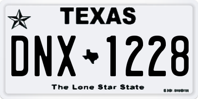 TX license plate DNX1228