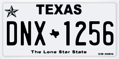 TX license plate DNX1256