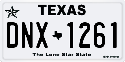 TX license plate DNX1261