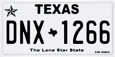 TX license plate DNX1266