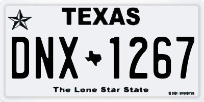 TX license plate DNX1267