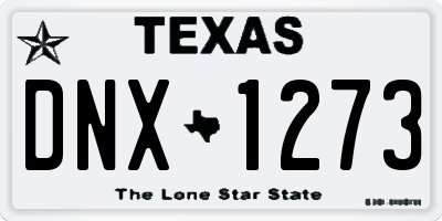 TX license plate DNX1273