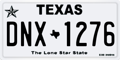 TX license plate DNX1276