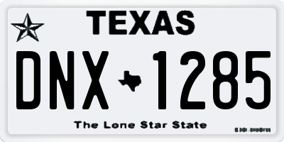 TX license plate DNX1285