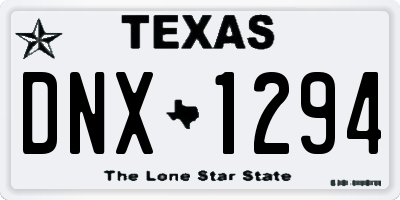 TX license plate DNX1294
