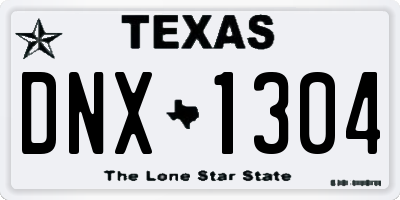TX license plate DNX1304