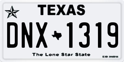 TX license plate DNX1319