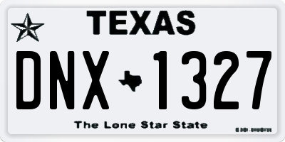 TX license plate DNX1327