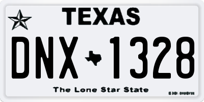 TX license plate DNX1328