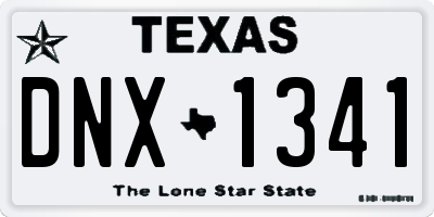 TX license plate DNX1341