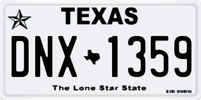 TX license plate DNX1359