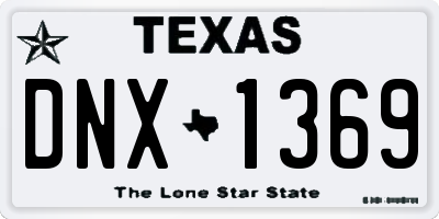 TX license plate DNX1369