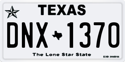 TX license plate DNX1370