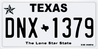 TX license plate DNX1379