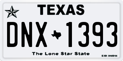TX license plate DNX1393