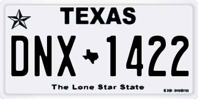 TX license plate DNX1422