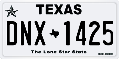 TX license plate DNX1425