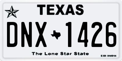 TX license plate DNX1426