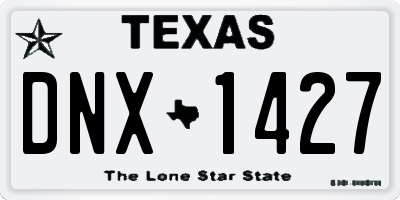 TX license plate DNX1427