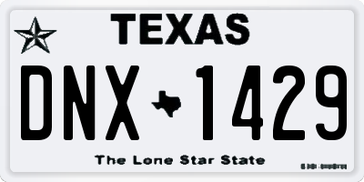 TX license plate DNX1429