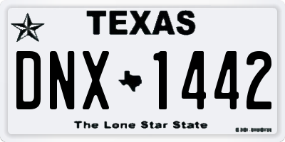 TX license plate DNX1442