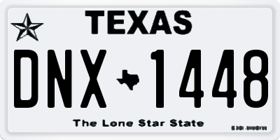 TX license plate DNX1448
