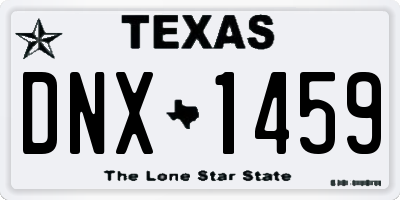 TX license plate DNX1459
