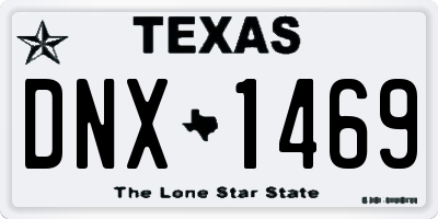 TX license plate DNX1469