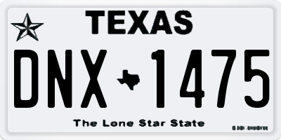 TX license plate DNX1475