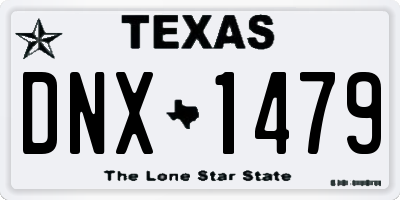 TX license plate DNX1479