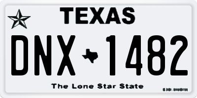 TX license plate DNX1482
