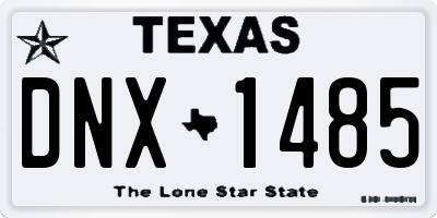 TX license plate DNX1485