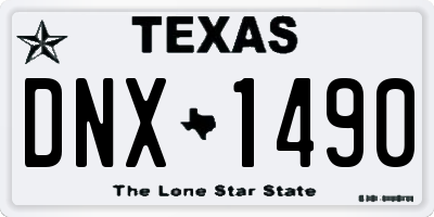 TX license plate DNX1490