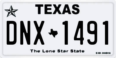 TX license plate DNX1491
