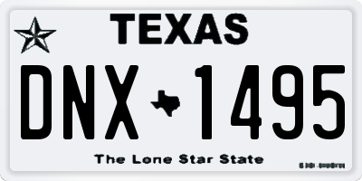 TX license plate DNX1495