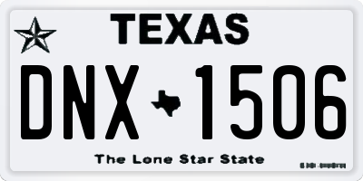 TX license plate DNX1506