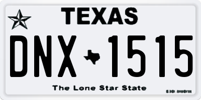 TX license plate DNX1515