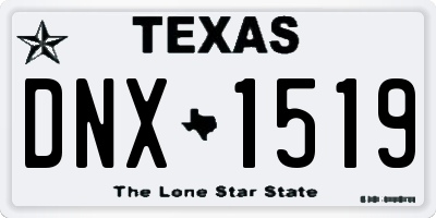 TX license plate DNX1519