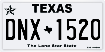 TX license plate DNX1520