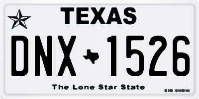 TX license plate DNX1526