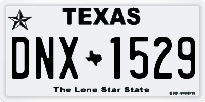 TX license plate DNX1529