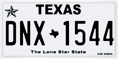 TX license plate DNX1544
