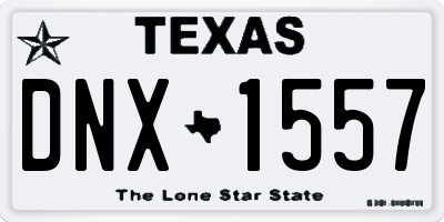 TX license plate DNX1557