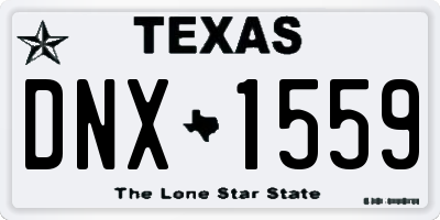 TX license plate DNX1559