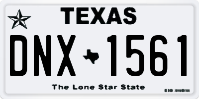 TX license plate DNX1561