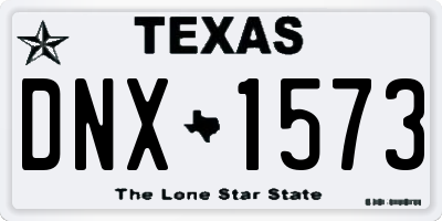 TX license plate DNX1573