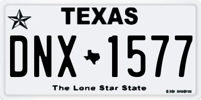 TX license plate DNX1577