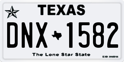 TX license plate DNX1582
