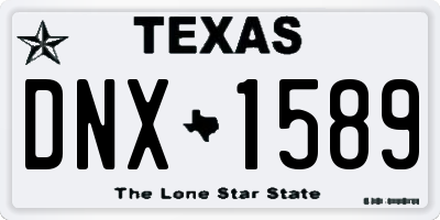 TX license plate DNX1589