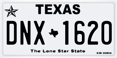 TX license plate DNX1620